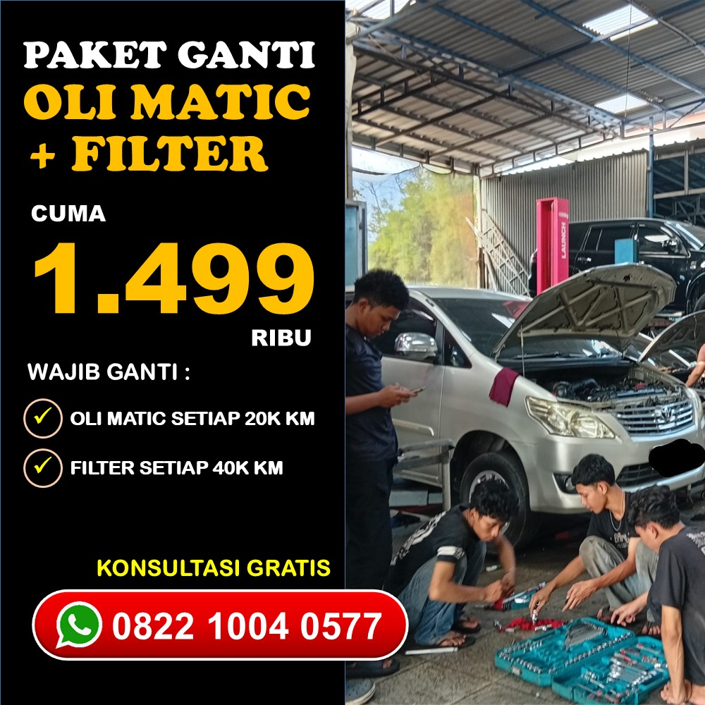 Cari Bengkel Ganti Oli Matic Terdekat Buka Hingga Malam Hari